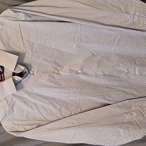 J.Ferrar LG Men's Gray Dress Shirt